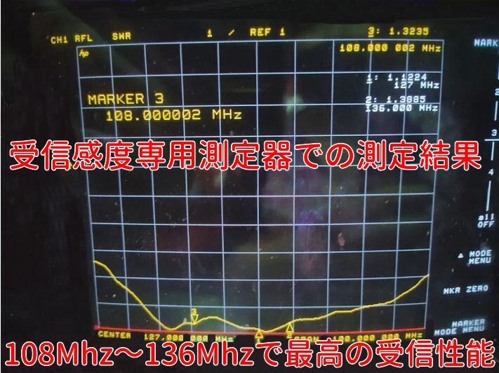 画像: 108Mhz〜136Mhz 航空無線 周波数専用 ハンディ用フレキシブル ロングアンテナ SMA-J型 新品 即納