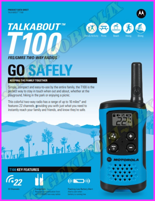 Motorola t260 Talkaboutラジオ、2パック Pack T260TP - 1
